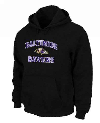 NFL Men's Nike Baltimore Ravens Heart & Soul Pullover Hoodie - Black